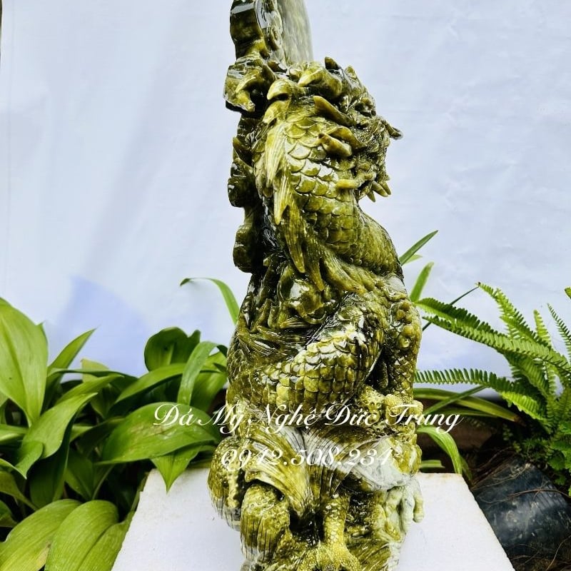 Tượng Rồng Đá Chiêu Tài Cao Cấp – Long Thủ Bảo Ngọc