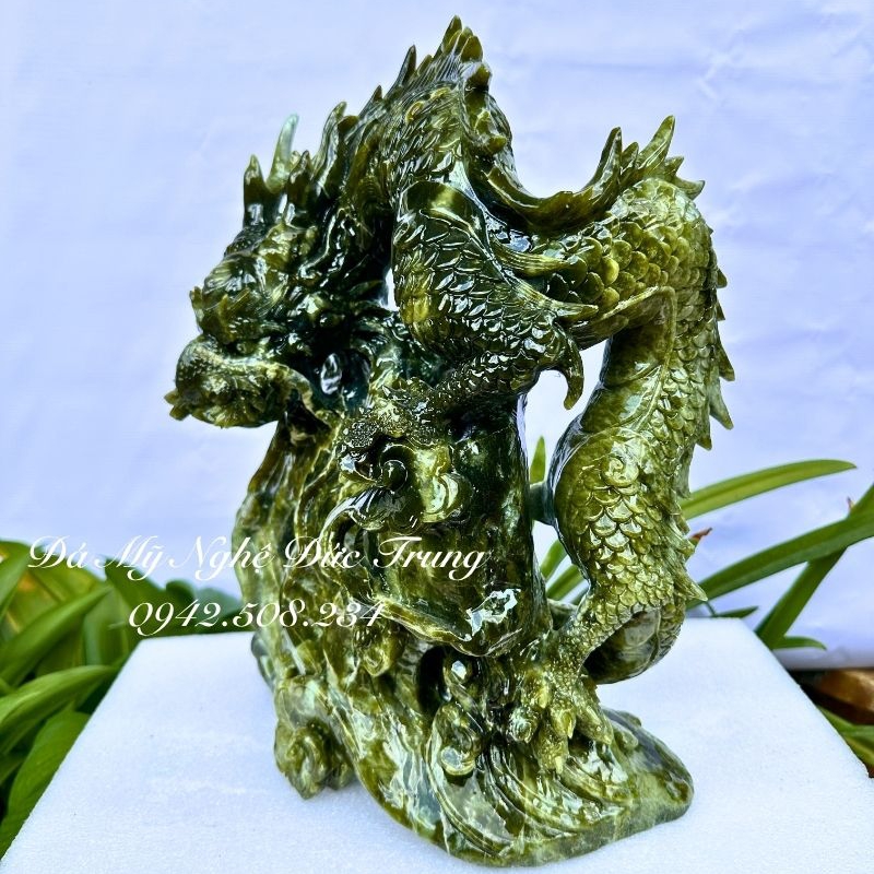 Tượng Rồng Đá Uy Quyền Phong Thuỷ – Long Vân Khởi Vận