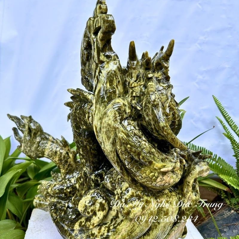 Tượng Rồng Đá Ôm Ngọc Phong Thuỷ – Long Ngự Minh Nguyệt