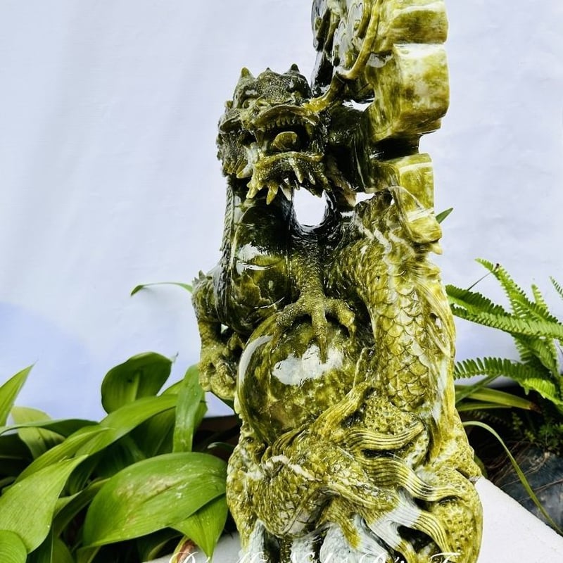 Tượng Rồng Đá Chiêu Tài Cao Cấp – Long Thủ Bảo Ngọc