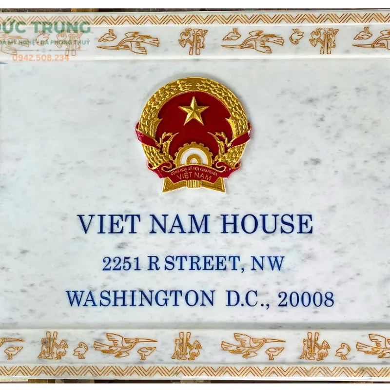 Biển Trụ sở cơ quan ngoại giao Việt Nam tại Hoa Kỳ - VIET NAM HOUSE
