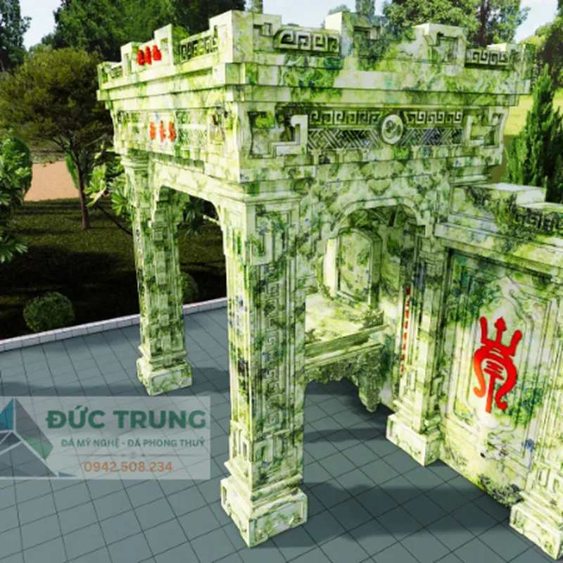 Lăng thờ - Long đình đá ngọc đẹp tinh xảo – Đá Đức Trung
