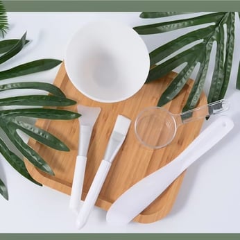  Bộ bát trộn mặt nạ, chén trộn mặt nạ silicone gia công 