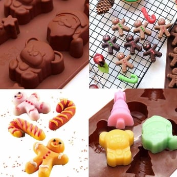 Khuôn silicon noel - Khuôn cookie giáng sinh làm bánh đẹp