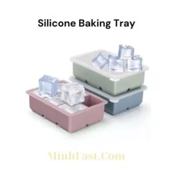 Khay Làm Đá Viên Silicon – Bền, Không Mùi, Tiện Lợi