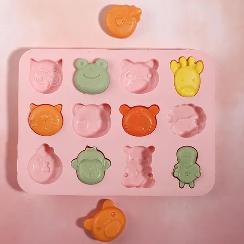 Khuôn silicon hình thú đổ rau câu làm bánh kẹo