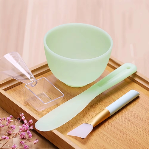  Bộ bát trộn mặt nạ, chén trộn mặt nạ silicone gia công 