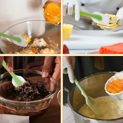 Thìa vét bột silicon spatula dụng cụ làm bánh