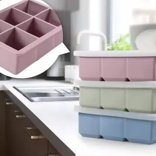 Khay Làm Đá Viên Silicon – Bền, Không Mùi, Tiện Lợi