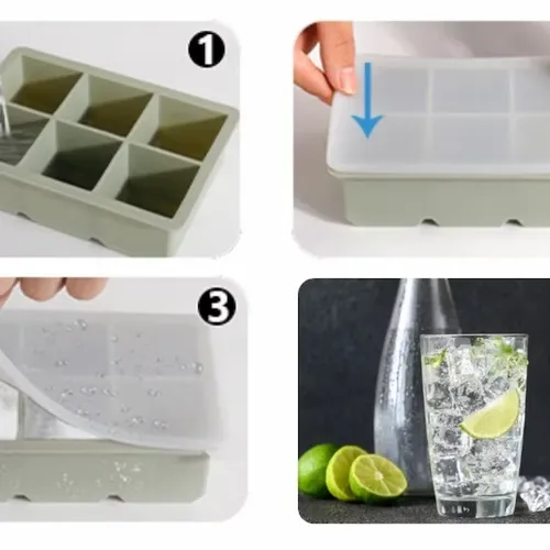 Khay Làm Đá Viên Silicon – Bền, Không Mùi, Tiện Lợi