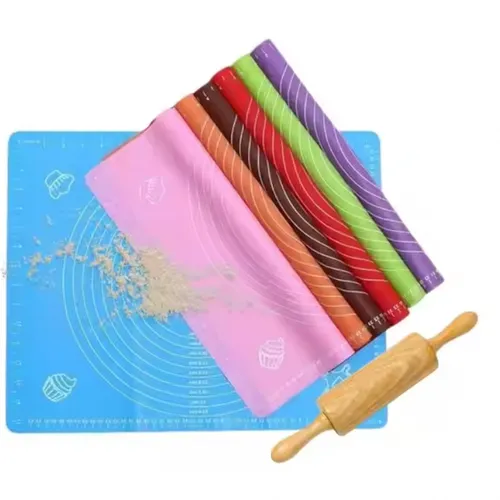 Thảm silicon nướng bánh cán bột làm bánh chống trượt