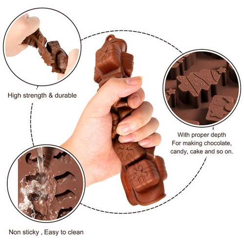 Khuôn silicon noel - Khuôn cookie giáng sinh làm bánh đẹp