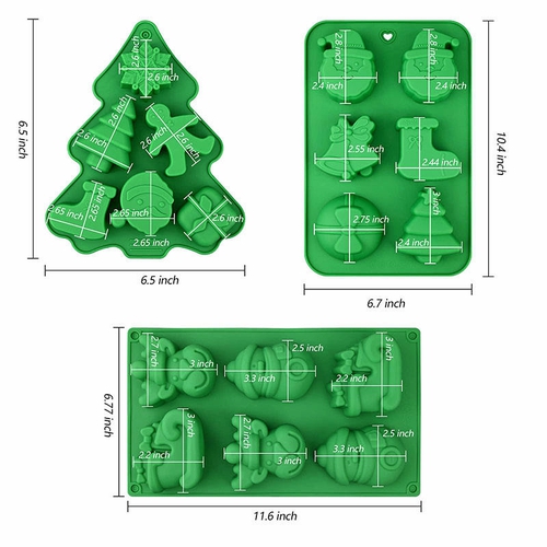Khuôn silicon noel - Khuôn cookie giáng sinh làm bánh đẹp