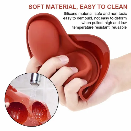 Khuôn silicon hình cầu làm bánh thạch 6