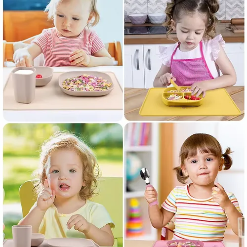 Thảm silicon cho bé - thảm lót bàn ăn silicone