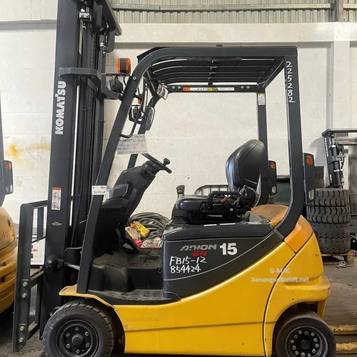 Xe nâng điện cũ ngồi lái Komatsu 1.5 tấn