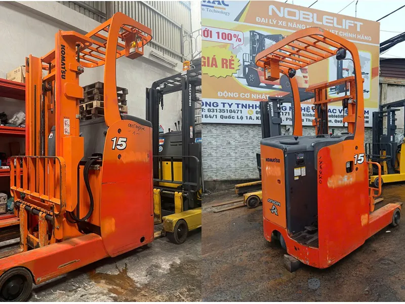 Cho thuê xe nâng điện đứng lái giá rẻ