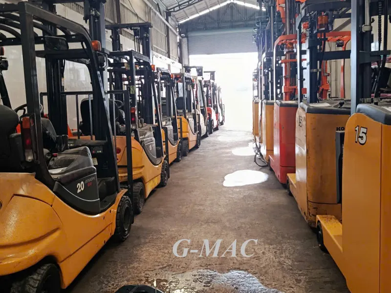 Xe nâng điện đứng lái qua sử dụng Nhật