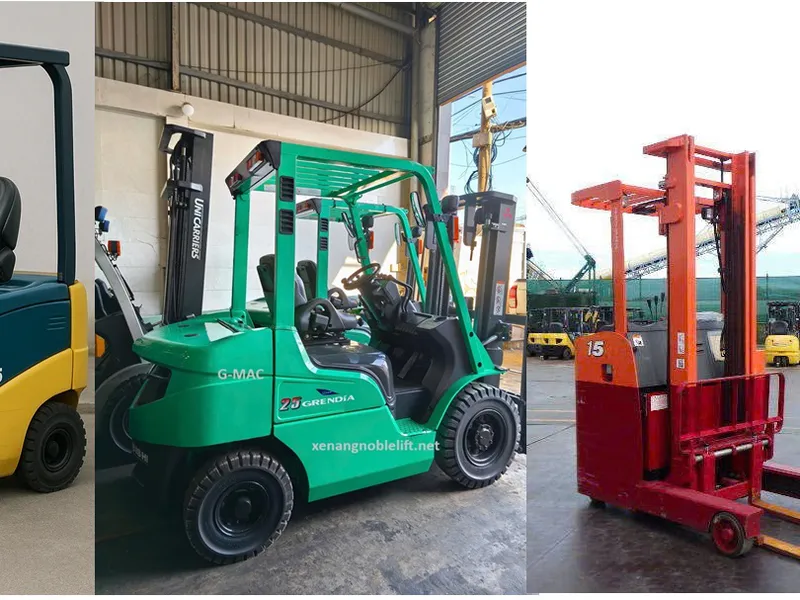 Xe nâng chạy dầu cũ bãi Nhật