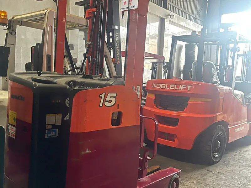 Xe nâng cũ đứng lái