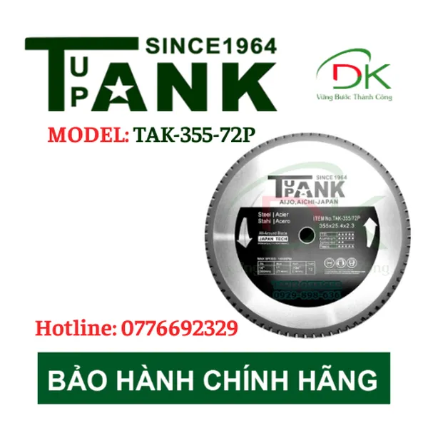 LƯỚI CẮT SẮT TUPANK TAK-355-72P