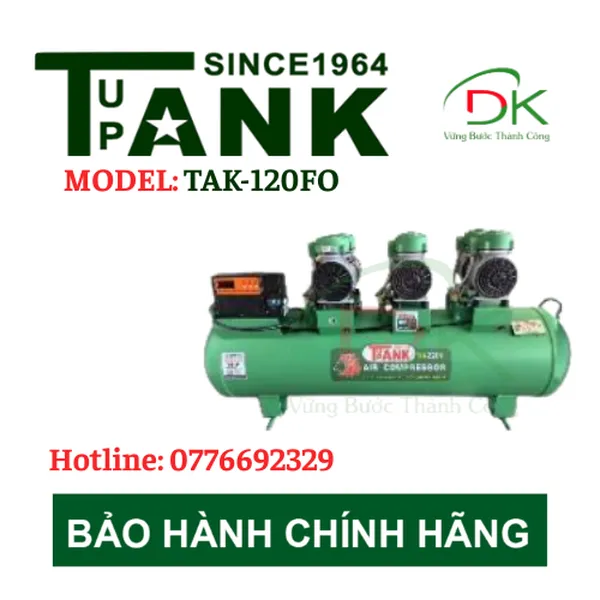 MÁY NÉN KHÍ KHÔNG DẦU TUPANK TAK-120FO