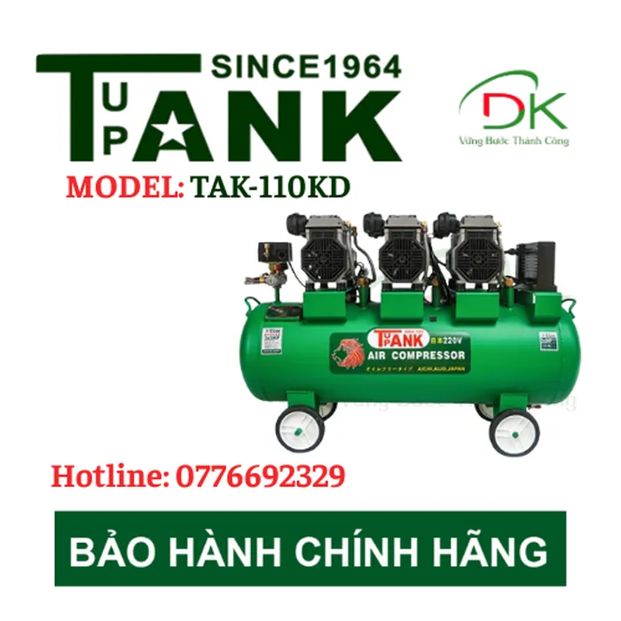 MÁY NÉN KHÍ KHÔNG DẦU TUPANK TAK-110KD