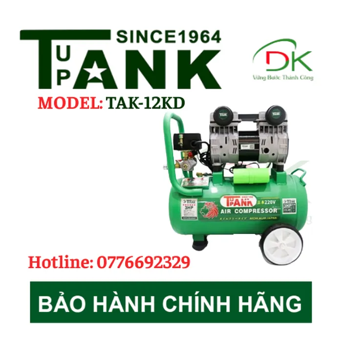 MÁY NÉN KHÍ KHÔNG DẦU TUPANK TAK-12KD