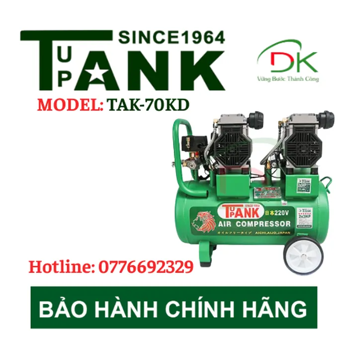 MÁY NÉN KHÍ KHÔNG DẦU TUPANK TAK-70KD