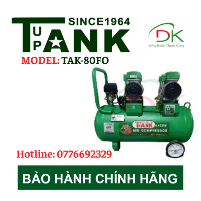 MÁY NÉN KHÍ KHÔNG DẦU TUPANK TAK-80FO