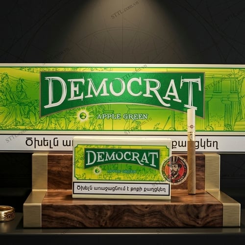 Thuốc Lá Democrat Green (Táo Bấm Bạc Hà)