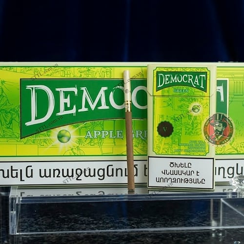 Thuốc Lá Democrat Green Slim (Vị Táo Điếu Bé)