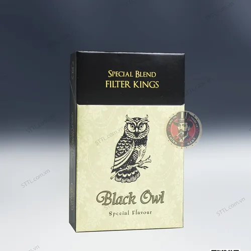 Thuốc Lá Black Owl Cú Mèo Điếu Lớn Vị Vani