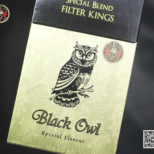 Thuốc Lá Black Owl Cú Mèo Điếu Lớn Vị Vani