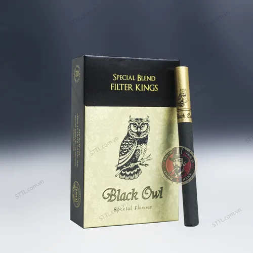 Thuốc Lá Black Owl Cú Mèo Điếu Lớn Vị Vani