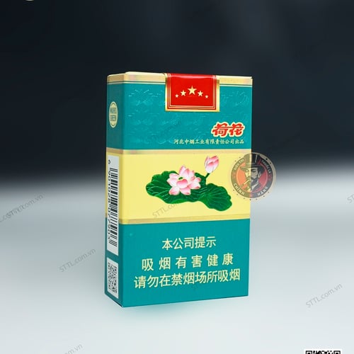 Thuốc lá Lotus Green (Sen Xanh Ngọc TQ Hộp Gỗ)