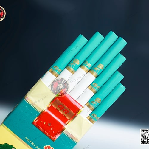 Thuốc lá Lotus Green (Sen Xanh Ngọc TQ Hộp Gỗ)