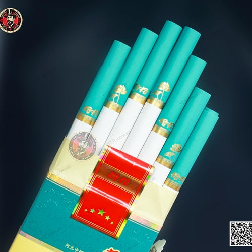 Thuốc lá Lotus Green (Sen Xanh Ngọc TQ Hộp Gỗ)