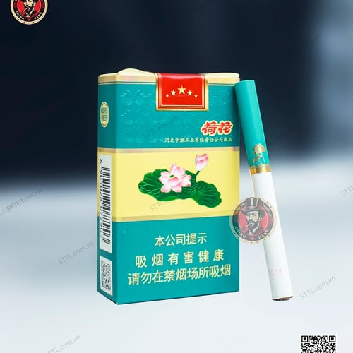 Thuốc lá Lotus Green (Sen Xanh Ngọc TQ Hộp Gỗ)