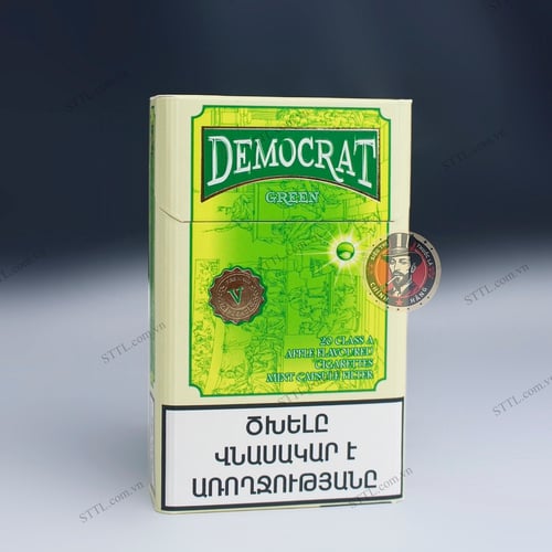 Thuốc Lá Democrat Green (Táo Bấm Bạc Hà)