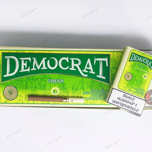 Thuốc Lá Democrat Green (Táo Bấm Bạc Hà)