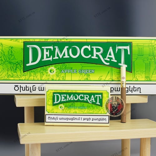Thuốc Lá Democrat Green (Táo Bấm Bạc Hà)