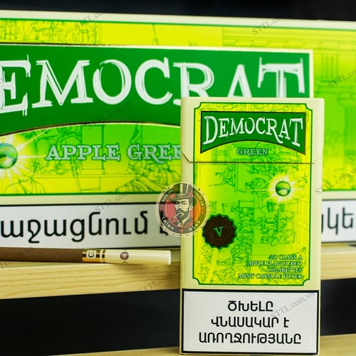 Thuốc Lá Democrat Green Slim (Vị Táo Điếu Bé)