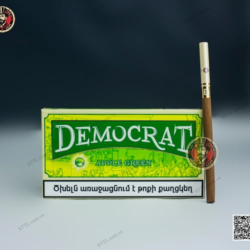 Thuốc Lá Democrat Green Slim (Vị Táo Điếu Bé)