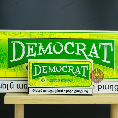 Thuốc Lá Democrat Green Slim (Vị Táo Điếu Bé)