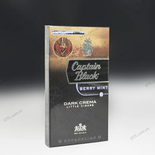 Captani Black Crema Berry Mint Slim (Trái Cây Bạc Hà) 