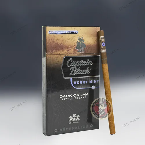 Captani Black Crema Berry Mint Slim (Trái Cây Bạc Hà) 