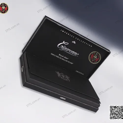 Thuốc Lá Cigaronne Royal Slims XL Filter Black
