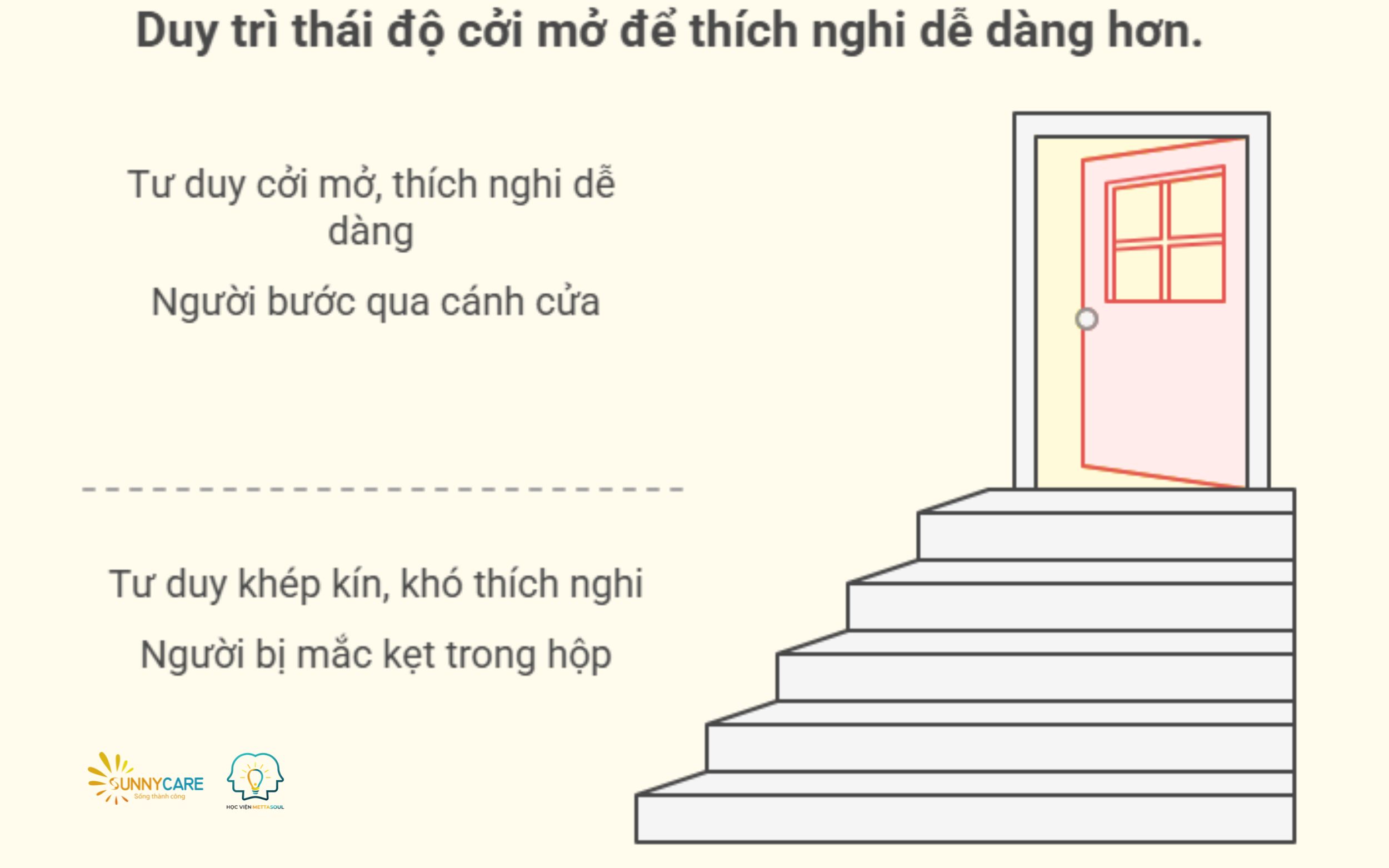 Duy trì thái độ cởi mở