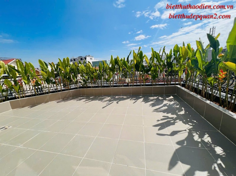 Sân thượng rộng thoáng view Landmark 81 Sân thượng rộng thoáng view Landmark 81